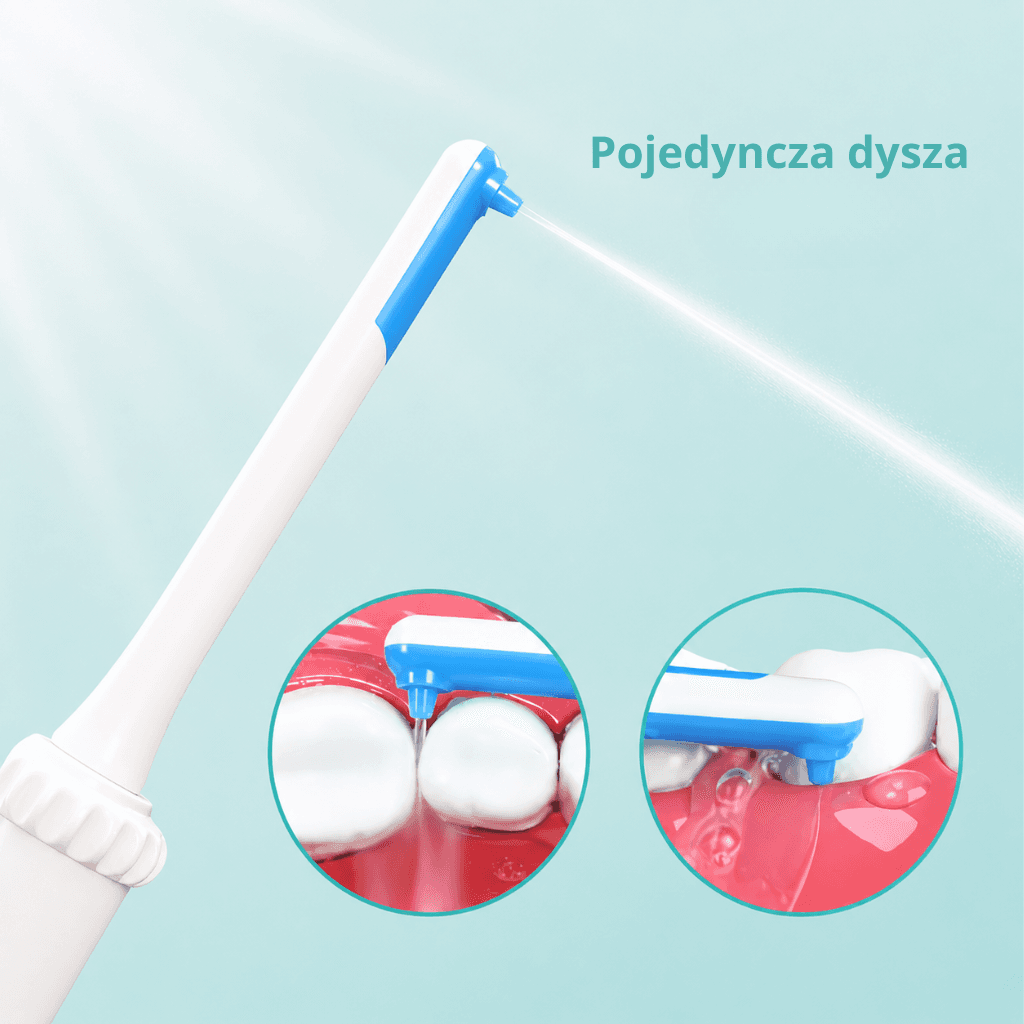 SmileFlow - irygator do pielęgnacji zębów 2 x wymienne końcówki gratis